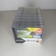 CD-RW Discs 20-Pack NEW TDK High Speed Data Jewel Case 74 min 650MB 4x-10x picture