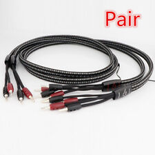Pair Audio K2 Speaker Cables Bi-wire/Single-wire W/ 72V DBS & Silver Banana Plug picture