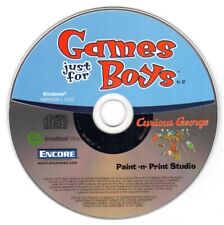 Curious George: Paint-n-Print Studio (Age 3-8) (PC-CD, 2006) - NEW CD in SLEEVE picture