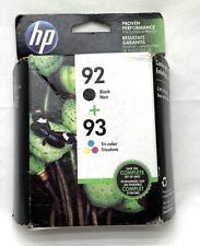 Genuine Original OEM HP 92 black 93 Tricolor Ink cartridge Printer combo pack picture