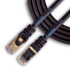 SatelliteSale RJ45 Cat-7 Ethernet Network Internet Cable Black Cord picture