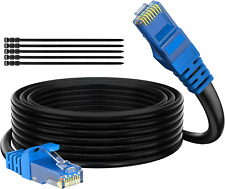 Cat 6 Outdoor Ethernet Cable 25 Ft, Gbps Heavy Duty Internet Cable  25-300 Feet picture