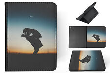 CASE COVER FOR APPLE IPAD|CUTE FATHER AND DAUGHTER SUNSET picture