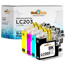 4PK LC203BK LC203C LC203M LC203Y XL Replacement Brother Ink Cartridge Set picture