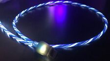 CANDY FLOW MOVING LIGHT led charger cable for iPhone 8 7 6 plus 5s MICRO USB B C picture