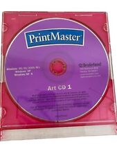 Vintage Print Master Art cd 1 windows 95 92 2000 me XP NT 4 cd rom picture