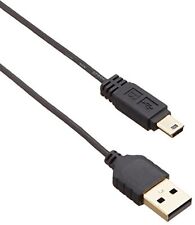 Sanwa KU-SLAMB515BK ultra-fine mini-USB cable Mini-B type black 1.5m JAPAN F/S picture