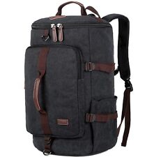 Canvas Weekender Travel Duffel Backpack Hybrid Hiking Rucksack Laptop Backpac... picture