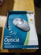 Vintage Logitech Wired Optical Mouse PC MAC PS/2 USB 2003 NOS Sealed in Package picture