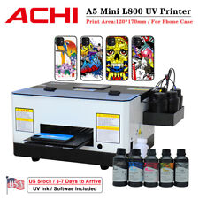 A5 UV Printer Epson L800 Print Head UV Flatbed Printer For Phone Case US Stock picture