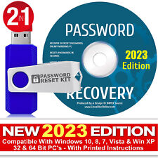 Password Reset Recovery USB & DVD 2023 for Windows 10, 8, 7, Vista XP 32/64-Bit picture