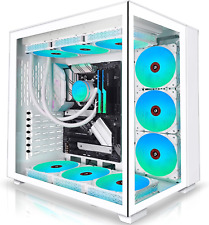 PC Case Pre-Install 9 ARGB Fans, ATX Mid Tower Gaming Case with Opening Tempered picture