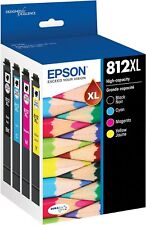 GENUINE Epson T812XL 812XL High Capacity Ink Cartridge (No Retail Box) - 4PK picture
