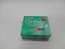 MEMOREX CD-RW 10-Pack 4X 700MB 80 Min Rewritable Compact Discs *New* picture