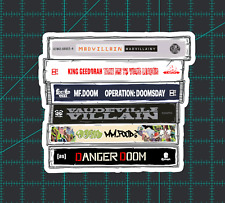 MF DOOM Sticker - Cassette Tap Stack - Waterproof Vinyl - Laminated Rap Hip Hop picture
