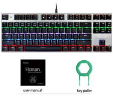 Wired Mechanical Gaming Keyboard Blue Switches Anti-ghosting Customized Lighting picture
