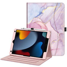 For iPad 9th Gen 2021 Multi-Angle Case Stand Cover with Pocket & Pencil Holder picture