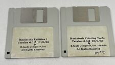 Vintage 1988 Apple Macintosh Utilities/Printing Tools 3.5