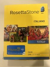 ROSETTA STONE Italian Levels 1-5 Italiano Language CDs, Manuals NO Headphones picture