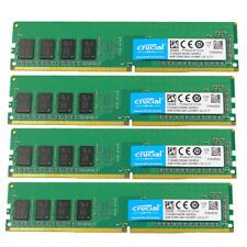 16GB Kit 4x 4GB DDR4 2400MHz PC4-19200U UDIMM CL17 Crucial Desktop Memory PC RAM picture