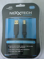 Nexxtech Ultimate 6 Ft Hi-Speed USB 2.0 Gold Cable picture