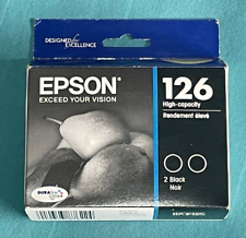 Epson 126 Black 2 Cartridges Included {NEW_UNOPENED} exp 05/2023 picture