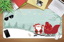 3D Santa Claus Sled 38 Christmas Non-slip Office Desk Mat Keyboard Pad Game Zoe picture
