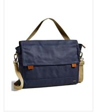 NWT Linus 3way Messenger Coated Canvas Bag to carry on shoulder back & bike hook picture