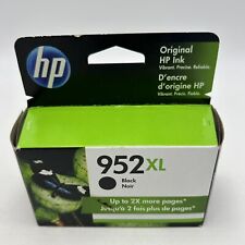 HP 952XL Black Ink F6U19AN Cartridge New 952 XL Geniune Exp May 2022 picture
