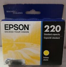 🌰 Epson 220 (T220420) Durabrite Ultra Yellow Unopened. Expiration: 05/2022 picture