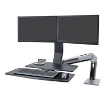 Ergotron – WorkFit-A Dual Monitor Standing Desk Converter, Sit Stand Workstation picture