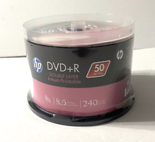 50-Pack HP 8X White Inkjet HUB Printable DVD+R DL Dual Layer Disc 8.5GB picture