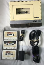 Atari 1010 Cassette Recorder w Power Supply, I/O Connectors & Cassettes picture