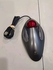 Logitech Trackman Marble USB T-BC21 Trackball Silver Ergonomic Mouse picture