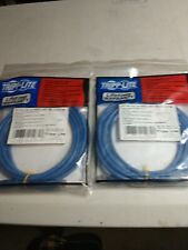 Lot of 2 Tripp Lite CAT5e Molded Patch Cable, 7 ft., Blue 037332012753 picture