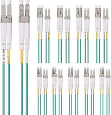 10-PACK 10G OM3 LC-LC Fiber Patch Cable 50/125 MultiMode Duplex LC 10 Meters picture