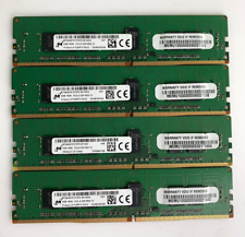 LOT OF 4 Micron Crucial 4GB 1RX8 PC4- 2133P-RDP-10 MTA9ASF51272PZ Server RAM picture