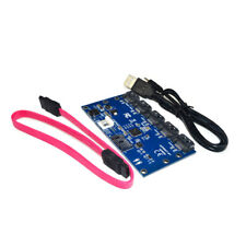 SATA 3.0 1 to 5ports Converter Multiplier Riser Adapter Card Hub JMB321 6Gbps picture