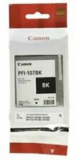 New Genuine Sealed Bag Canon PFI-107 Black Inkjet Cartridge dated 2021 picture