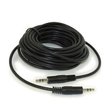 25ft 3.5mm Mini-Stereo TRS Male to Male Speaker/Audio Cable  Black picture