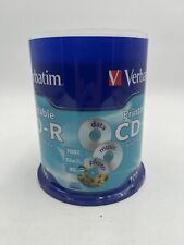 New Factory Sealed 100-Count Pack of Verbatim 94554 700MB 52x CD-R Discs picture