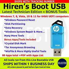 Hiren's 2024 Boot USB PC Utilities Disk Recover Partition Password Reset 80 apps picture