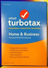 2018 TurboTax Home & Business federal e-file & state tax return for PC & Mac CD picture