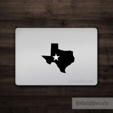 Texas Star - Mac Apple Logo Laptop Vinyl Decal Sticker Macbook Cowboy Dallas TX picture