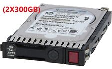 KIT OF 2 GEN8/9 HPE 300GB 10K RPM 6G SAS 2.5 Hard Drive 652564-B21 653955-001 picture