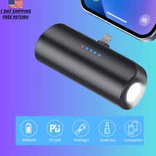 5000mAh Ultra-Small Power Bank For iPhone Portable Charger Outdoor Flashlight picture