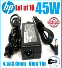 LOT of 10 OEM HP Laptop AC Adapter Power Supply Charger 741727-001 45W Blue Tip picture