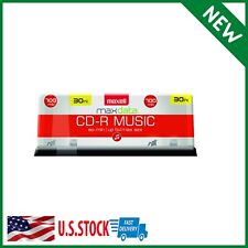 CD-R Blank Media 30 Pack Spindle Maxell Audio Music 32x 80 Minute 700MB Player picture