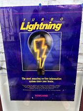 Borland International Turbo Lightning Vintage Software Poster 18”x24” picture