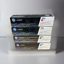 GENUINE HP 126A Set of 4 Toners CE310A CE311A CE312A CE313A NEW SEALED  picture
